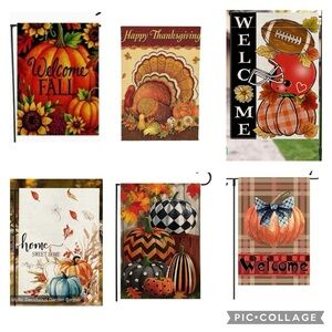 Fall Harvest garden flags - multiple designs